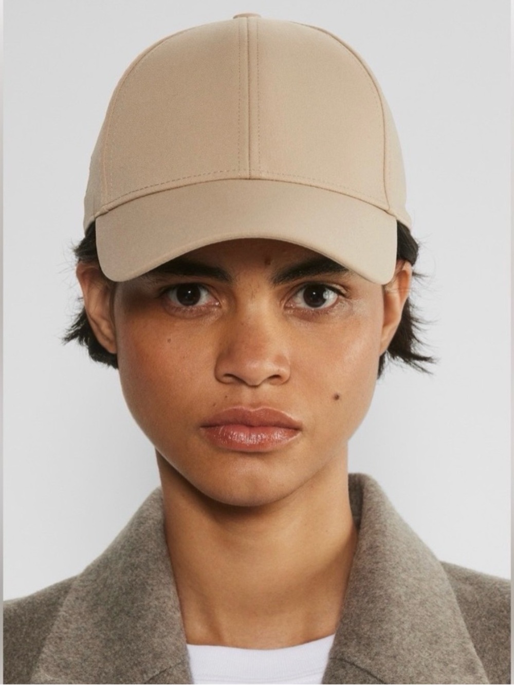 Aritzia LIKE NEW Cotton Twill Beige Neutral Baseball Cap
